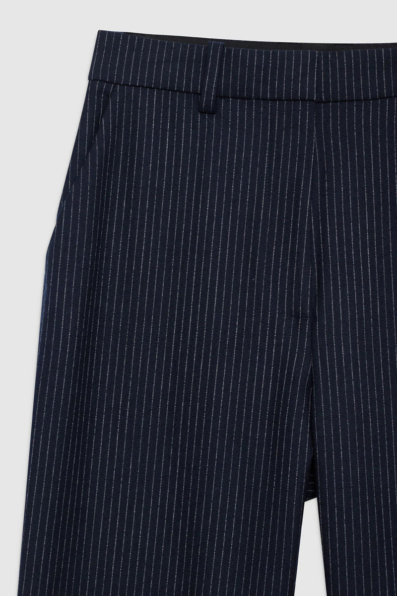 Blaine Trouser Navy Pinstripe Ivory