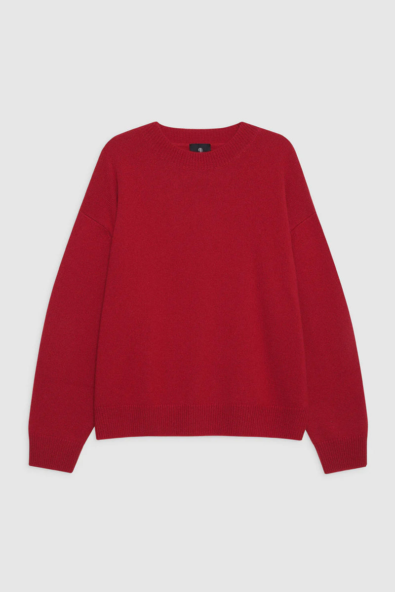 Lee Crew Sweater Scarlet Red