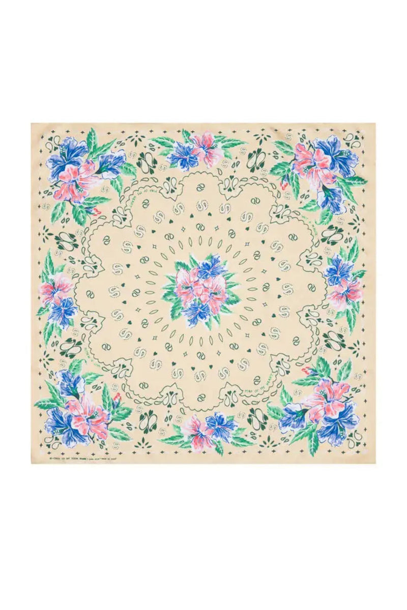 Bandanas Silk Small Hawai Ficelle