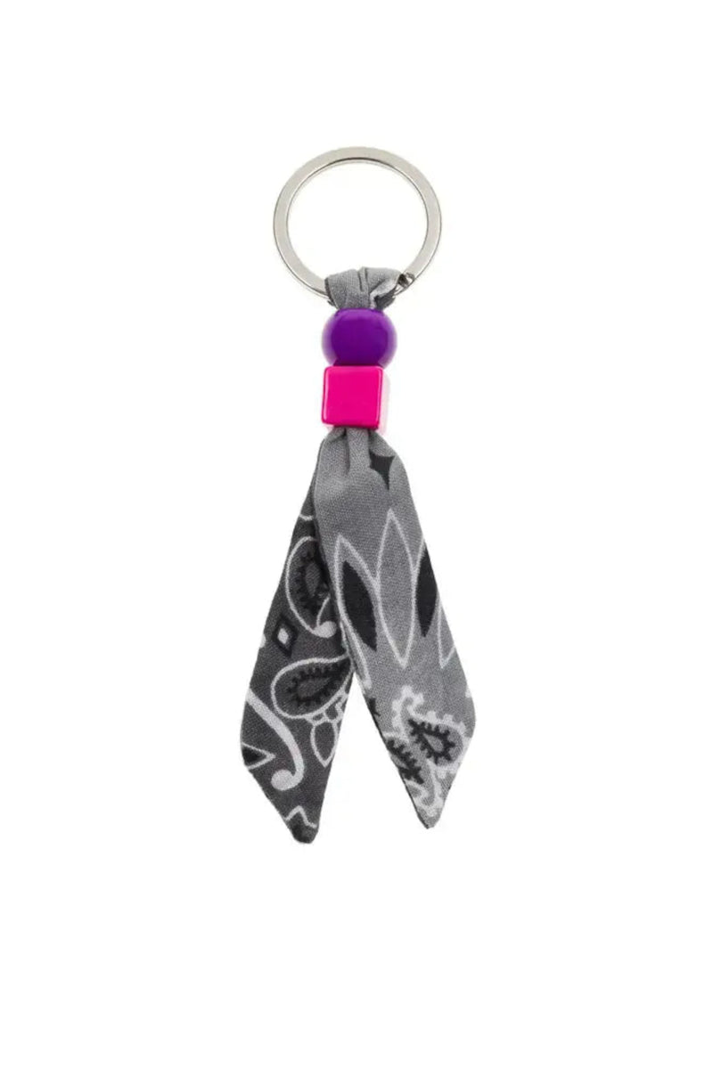 Key Ring Bandanas Dark Grey Pale Grey