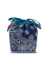 Mini Bucket Bag Heart Navy Petrol