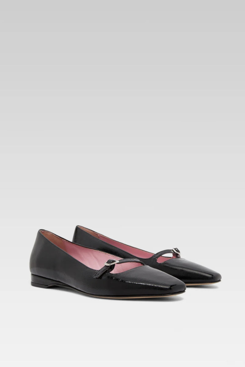 Emilie Shoes Naplack Black