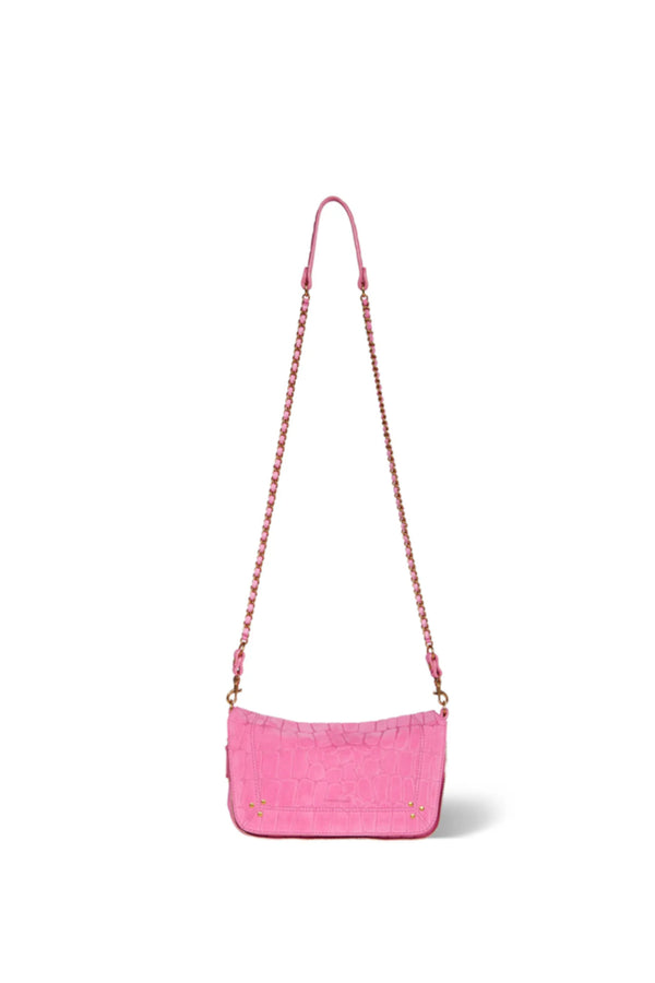 Bobi S Bag Pink Printed Croco Malabar
