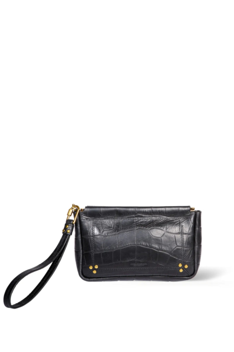 Clap M Bag Printed Croco Black