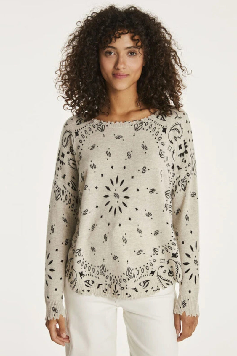 Mela Bandana Sweater Oat