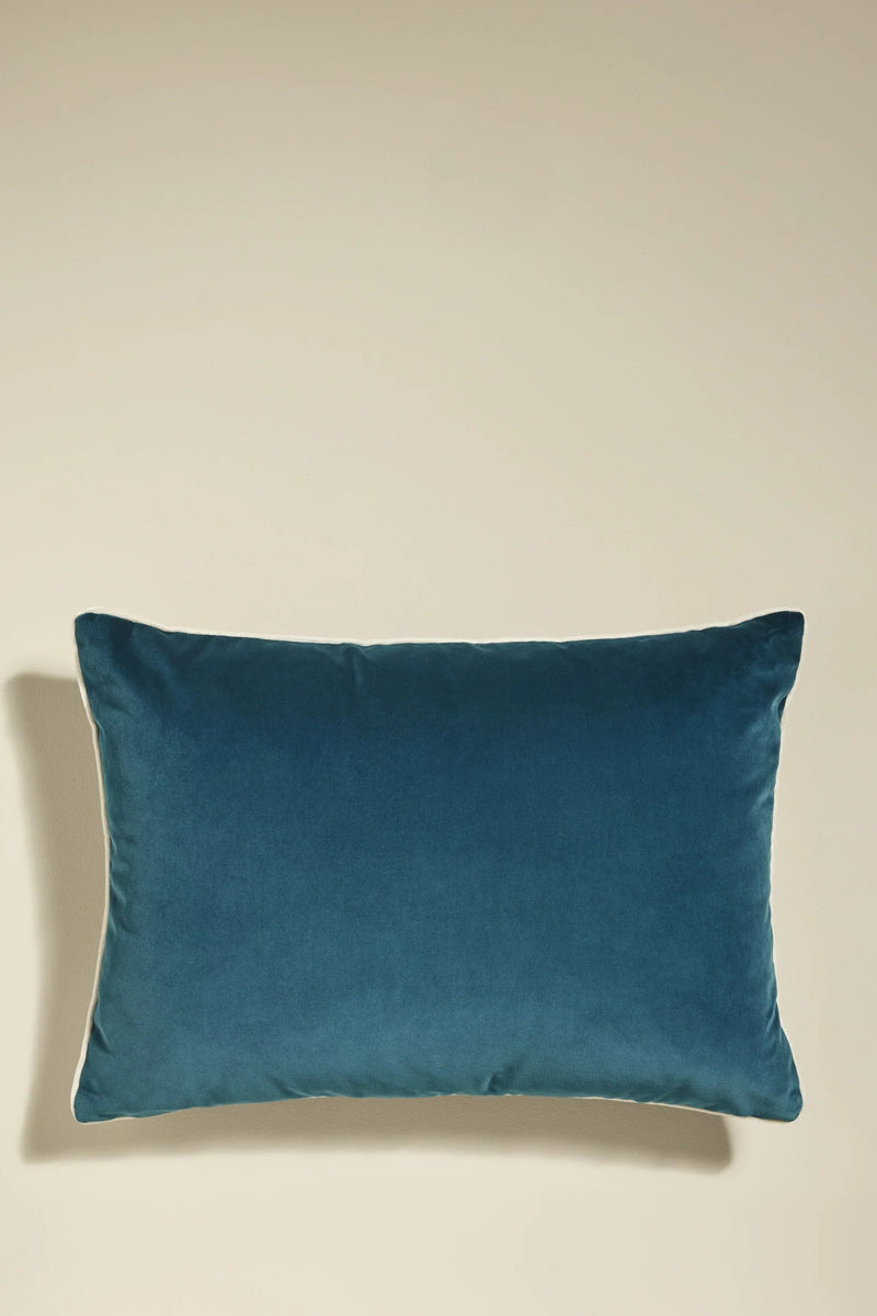 Coussin Double Jeu Mazarin Bleu Jasmin