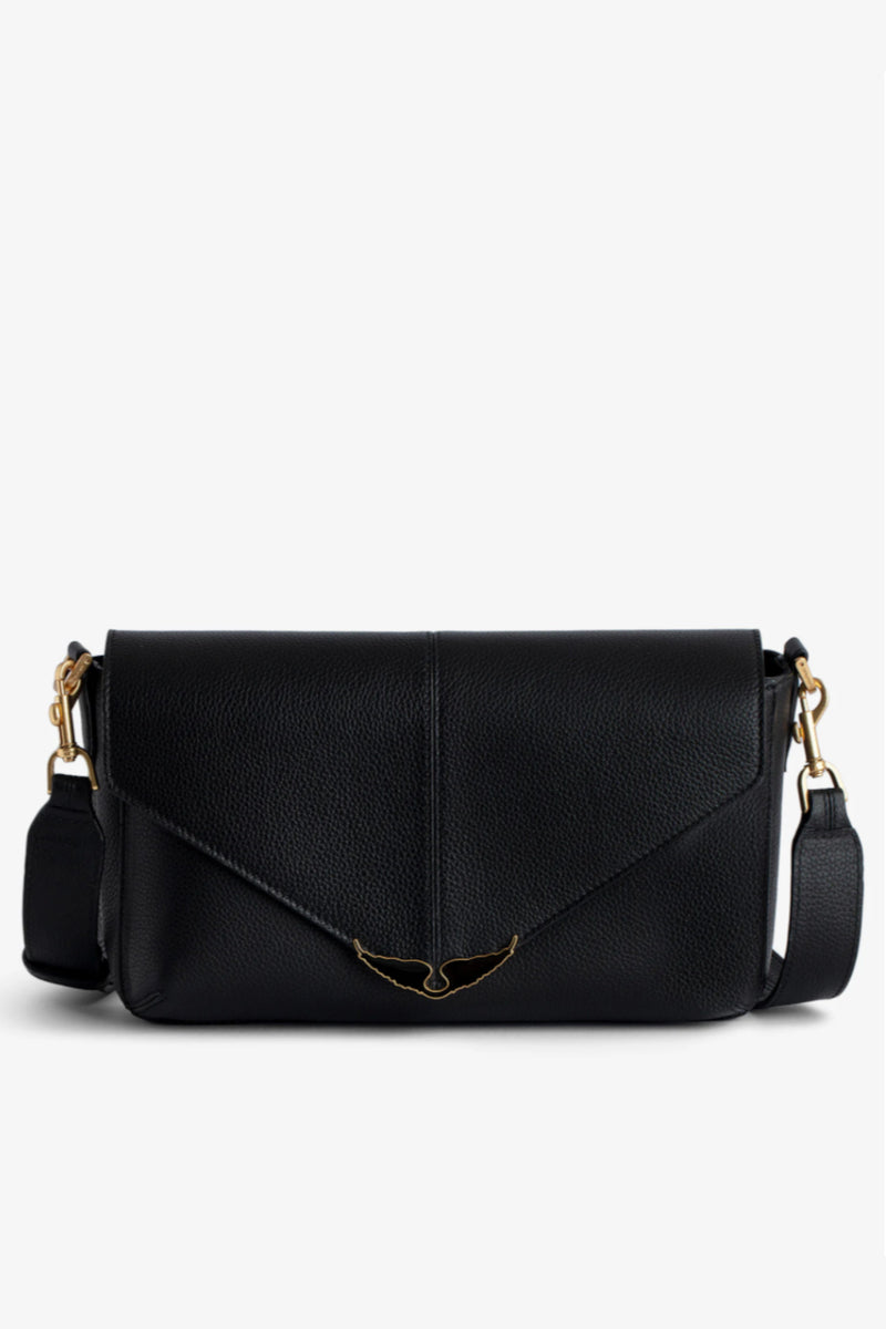 Borderline Daily Grained Leather Bag Black