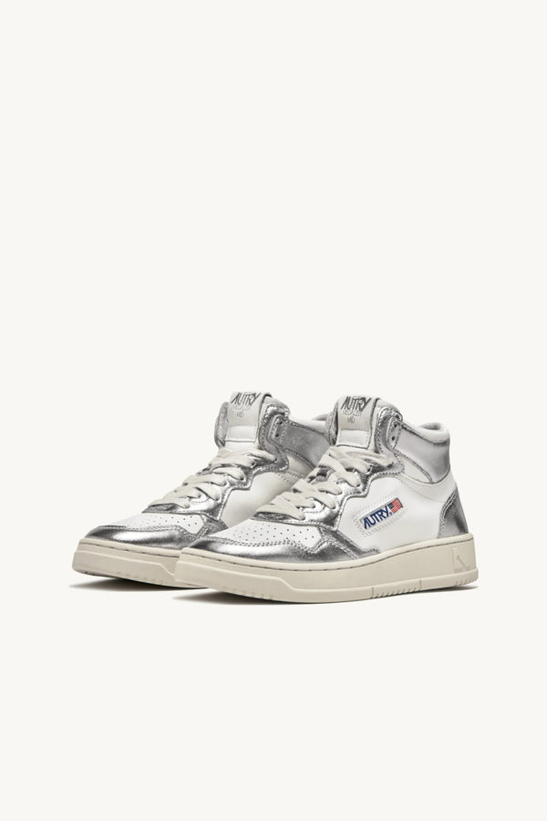 Medalist Mid Wom Sneakers White Silver
