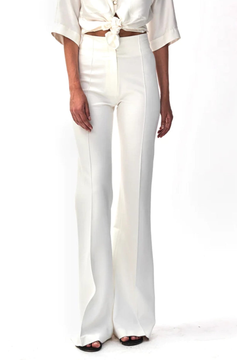 Rocky Trousers Jersey Stretch White