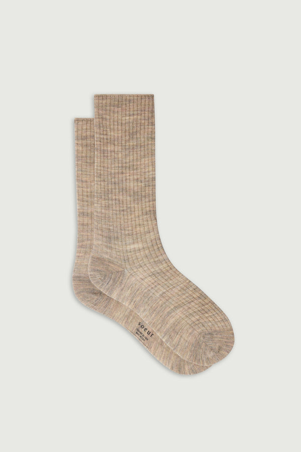 Arabella Socks Mottled Beige