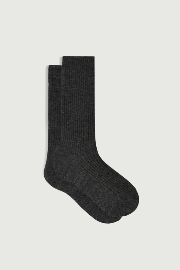 Arabella Socks Mottled Dark Grey