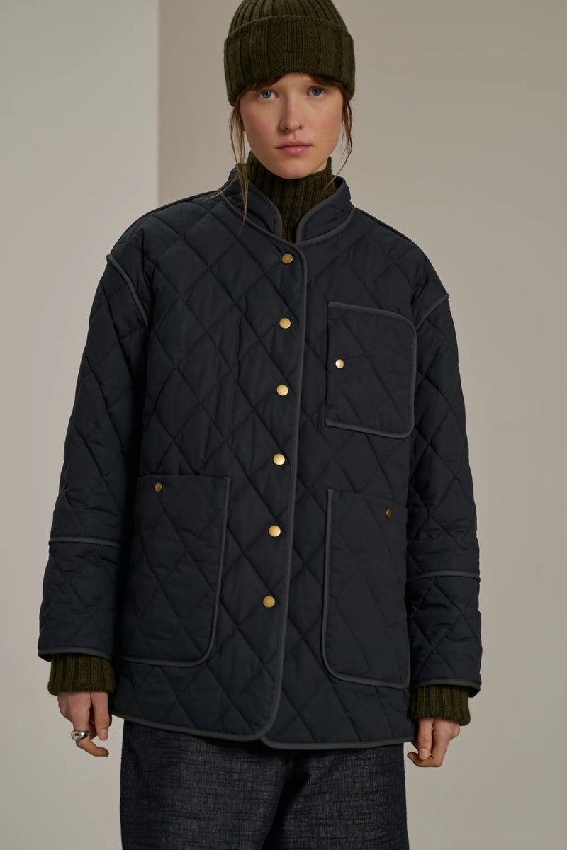 Manteau Belfast Gris Anthracite