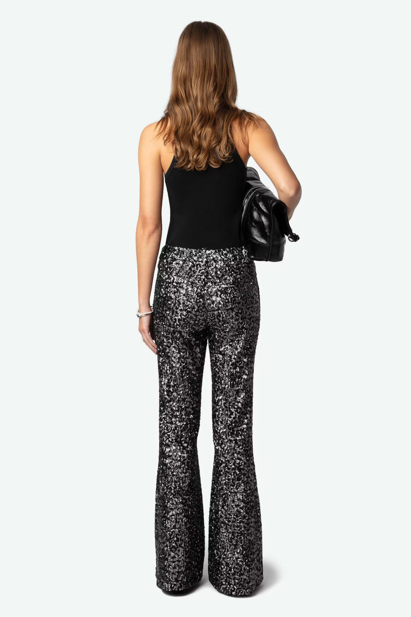 Pantalon Sequins Prevy Noir